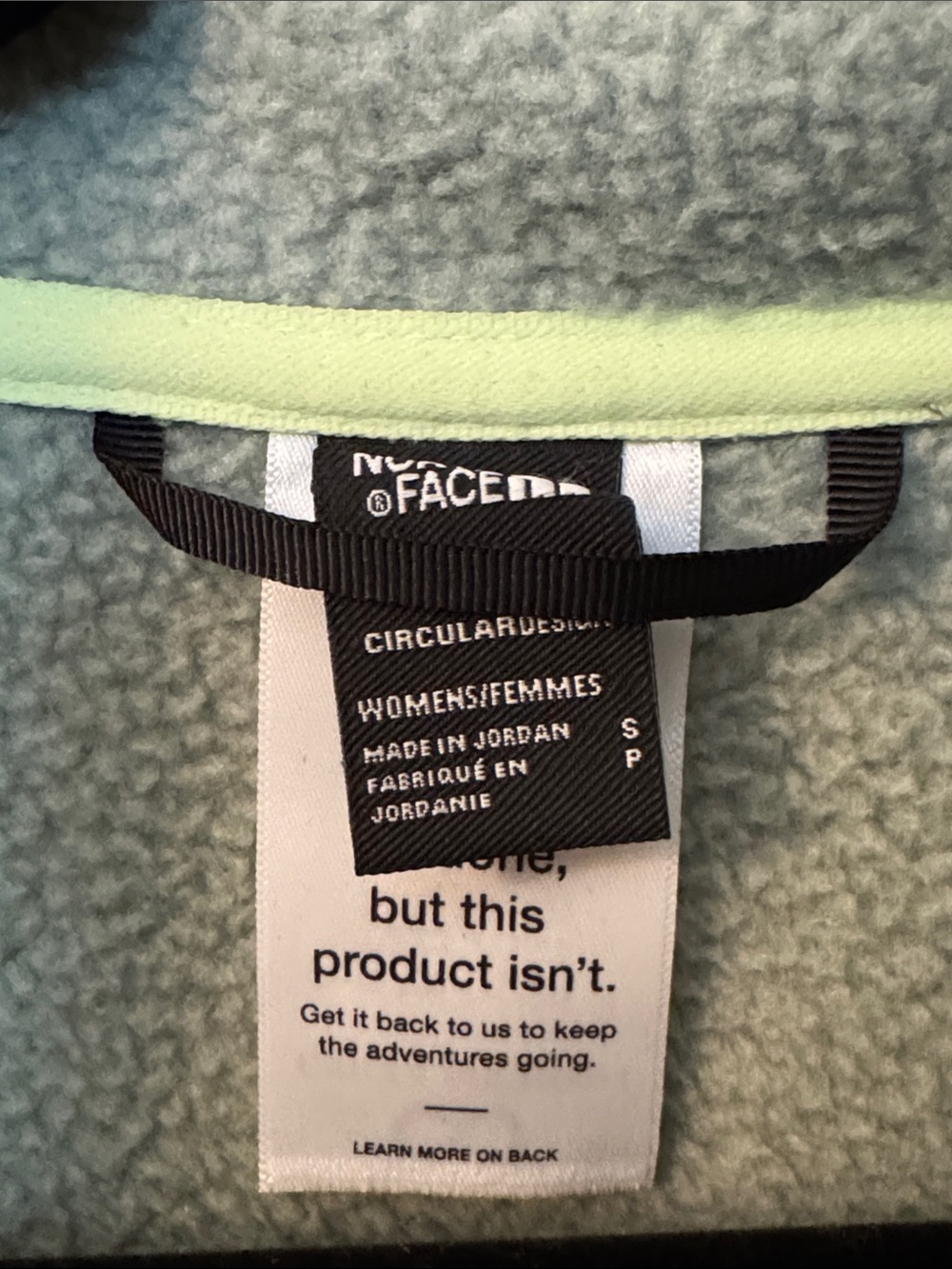 NWT The North Face Slate Moss/Bark Mist Yumiori Off Peak 1/2 Zip Women's Size S - Picture 9 of 13